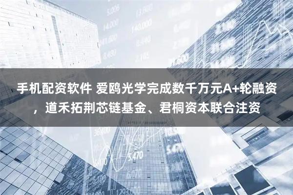 手机配资软件 爱鸥光学完成数千万元A+轮融资，道禾拓荆芯链基金、君桐资本联合注资