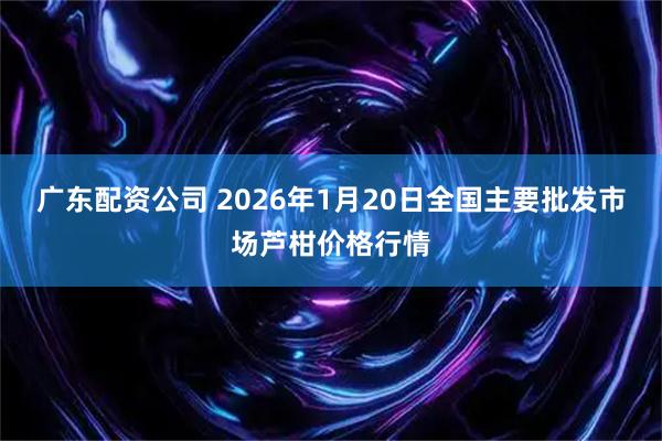 广东配资公司 2026年1月20日全国主要批发市场芦柑价格行情